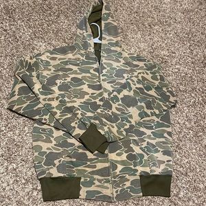 Vintage duck camo zip up